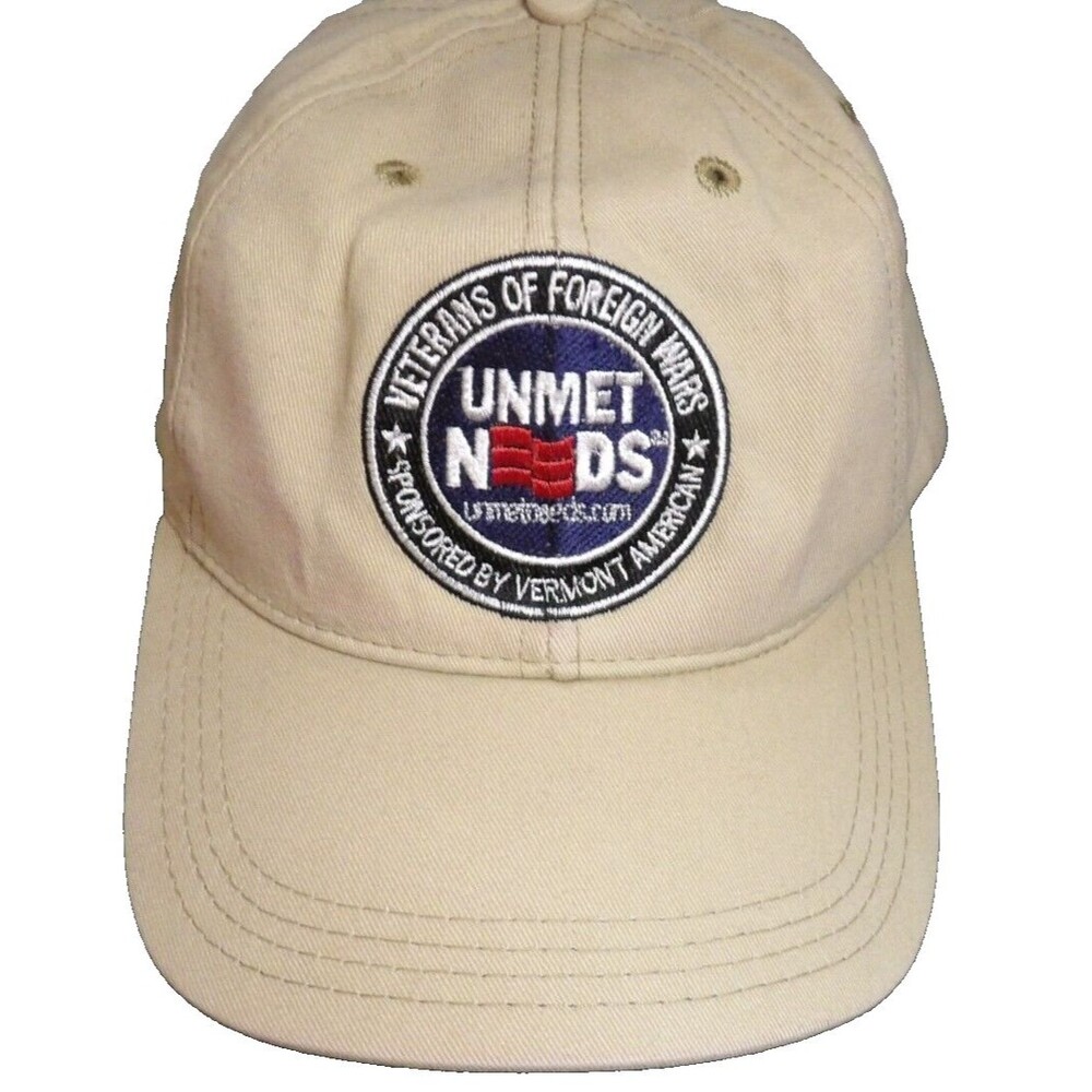 Veterans of Foreign Wars UNMET NEEDS Cap Hat Vermont American Made in USA